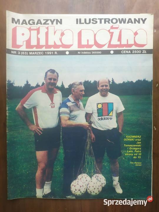 Piłka Nożna Magazyn rocznik 1991 kompletny Łódź