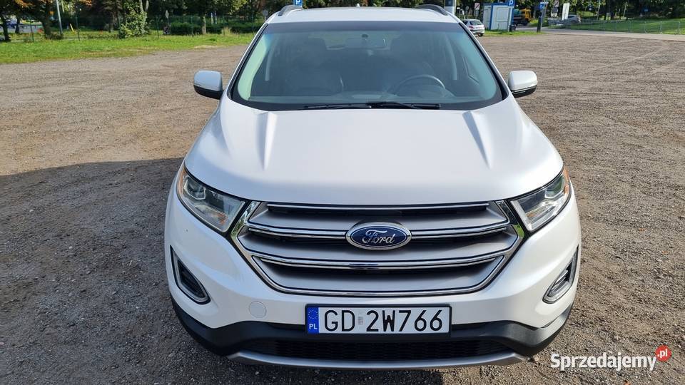 Ford Edge 35 V6 FWD 2018 biała perła skórzana tapicerka Gdańsk