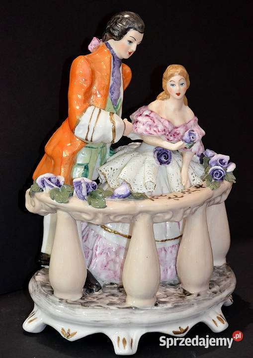 Roceram porcelana scena Balkon dwa kolory Środa Wielkopolska