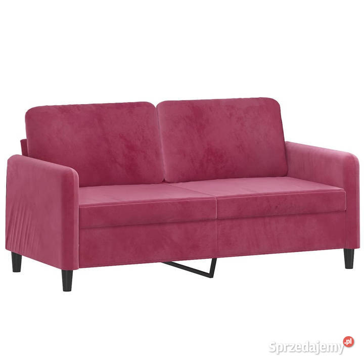 Sofa 2osobowa winna czerwień 140 tapicerowana Warszawa