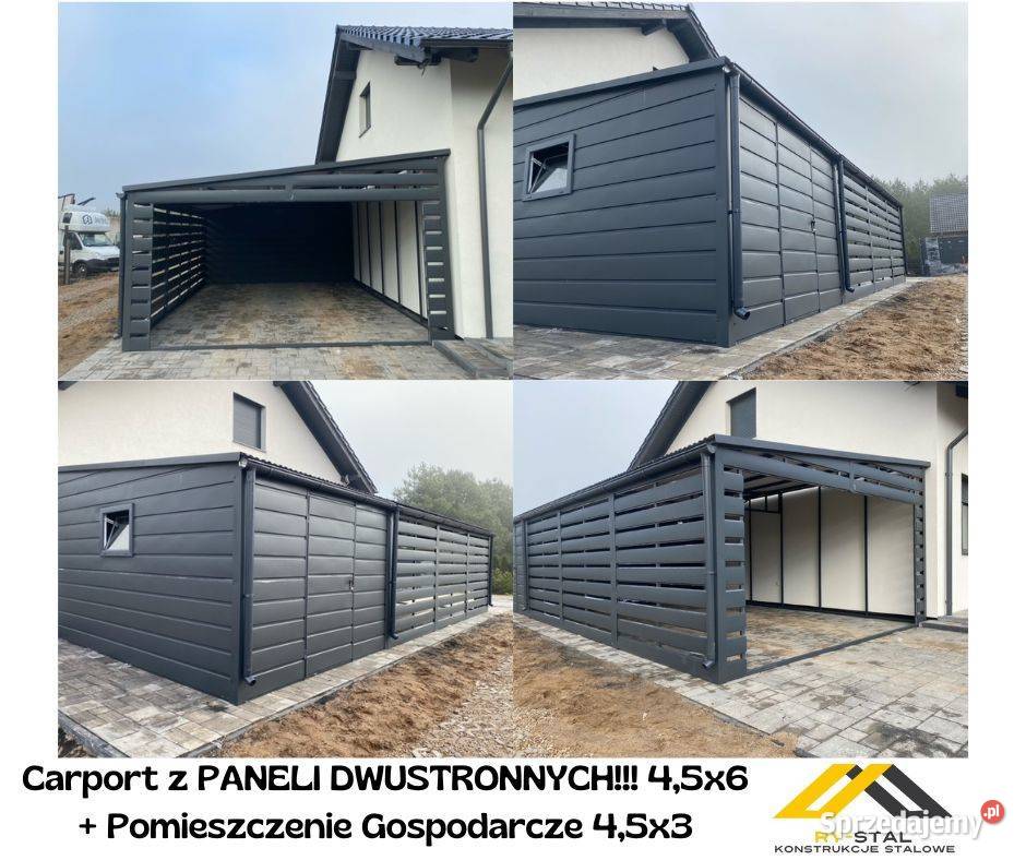Carport Wiata Samochodowa z Pomieszczeniem Lublin