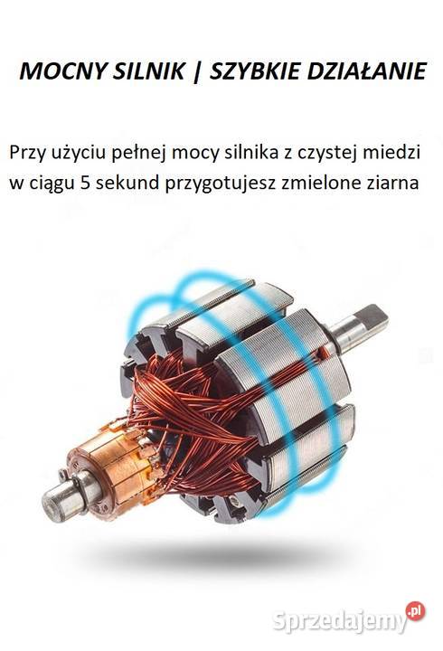 MŁYNEK ELEKTRYCZNY do mielenia kawy czarny mazowieckie Zielonka