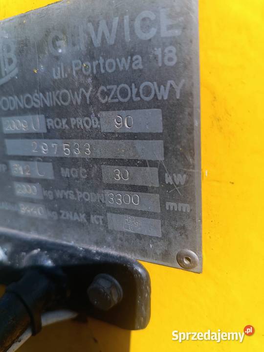 Wózek widłowy GPW model 2009 bliźniacze koła Tarnów