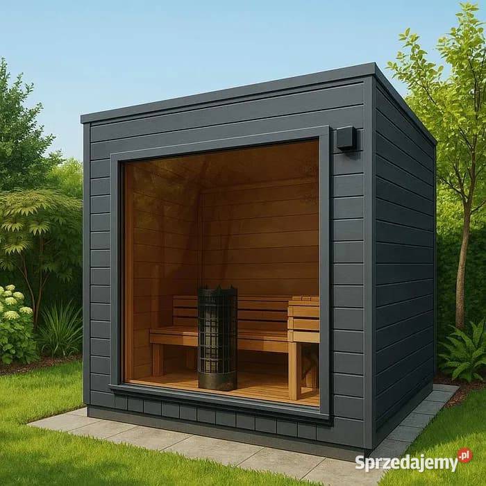 SAUNA ZEWNĘTRZNA OGRODOWA 25x23 m Ocieplona Piec Katowice