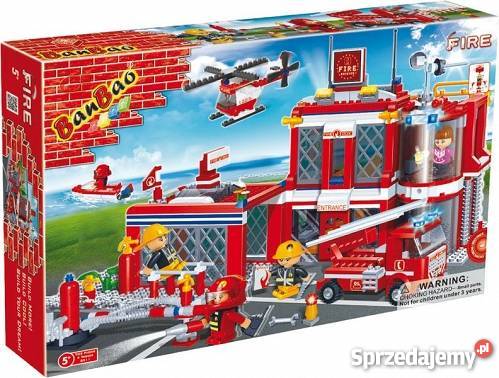 Klocki BanBao 8311 straż pożarna remiza Pozostałe Chorzów