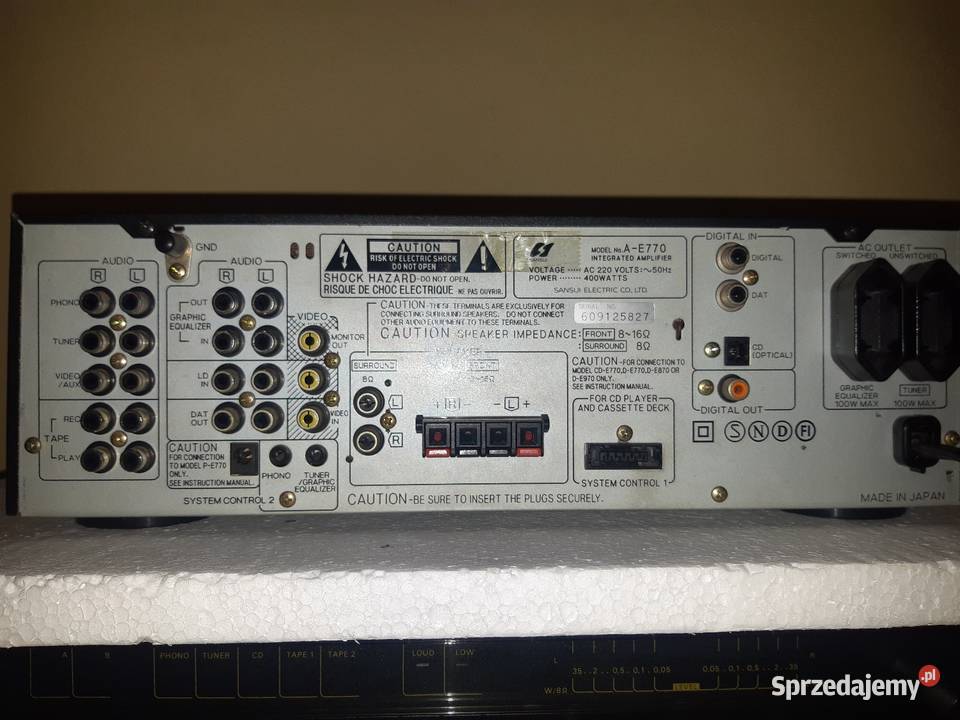 wzmacniacz cyfrowoanalogowy Sansui AE770 Poznań