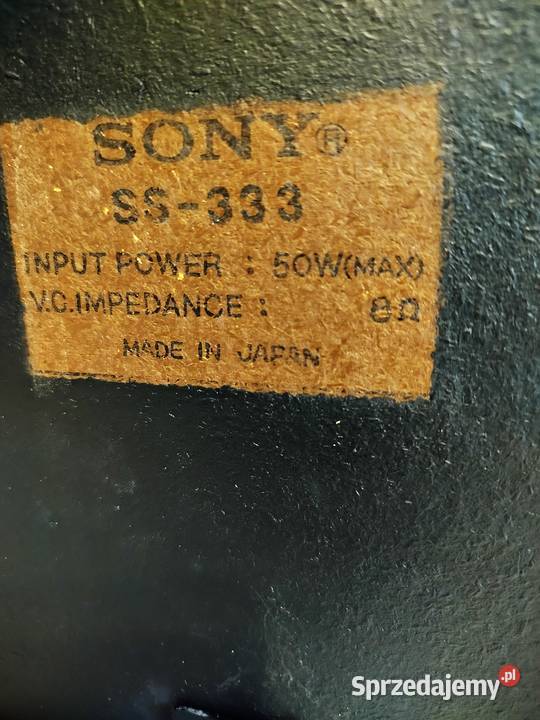 Duże kolumny Sony SS333 50W8ohm mazowieckie Mińsk Mazowiecki