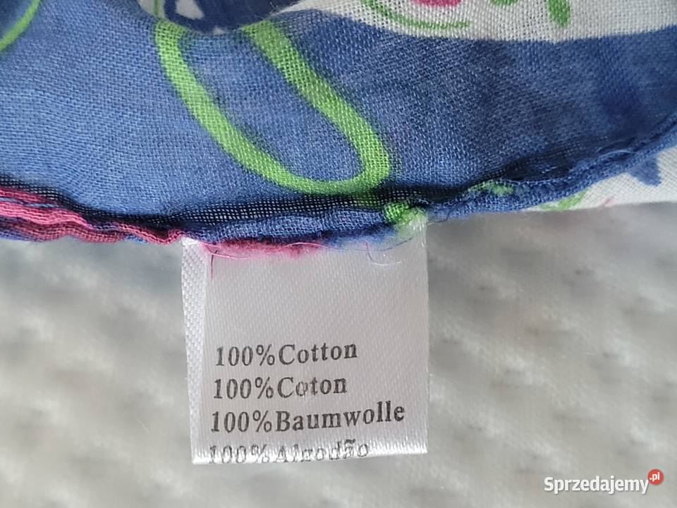 Niebieska chusta apaszka bandamka wzór Poznań sprzedam