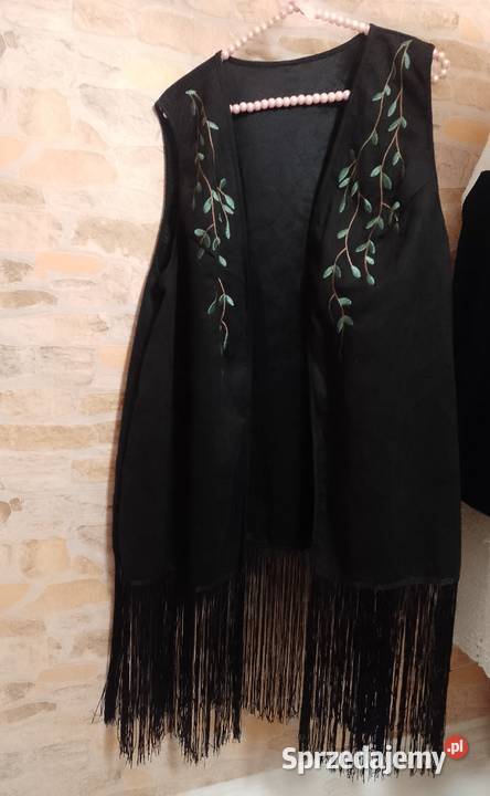 3XL4XL 4648 Ekskluzywna czarna kamizelka Bluzki i koszule Kraków