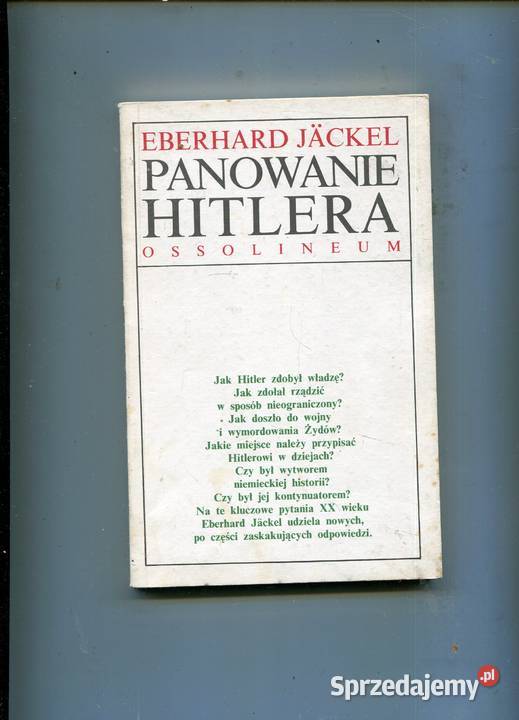Panowanie Hitlera Eberhard Jackel Szczecin