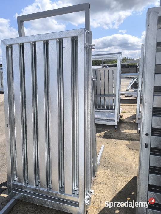 Brama przesuwna palisada 400x172 ocynk wielkopolskie Margonin