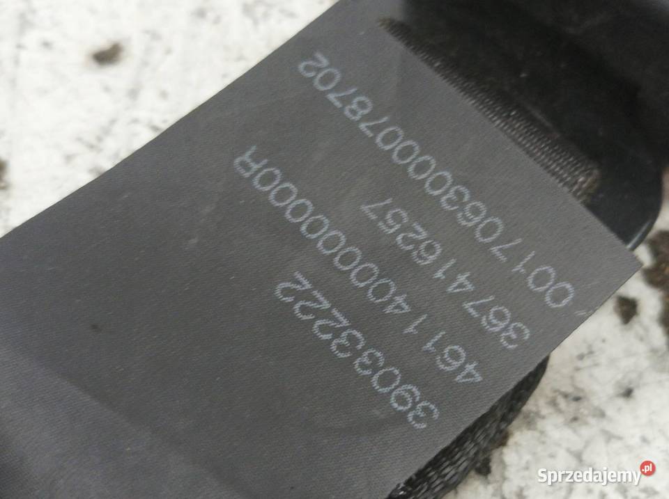 PAS BEZPIECZEŃSTWA PRAWY PRZÓD PASAŻERA Opel