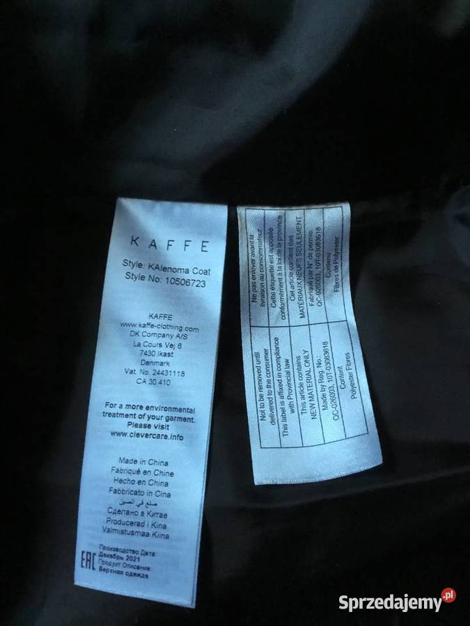 Płaszcz zimowy damski Bez wzoru wielkopolskie