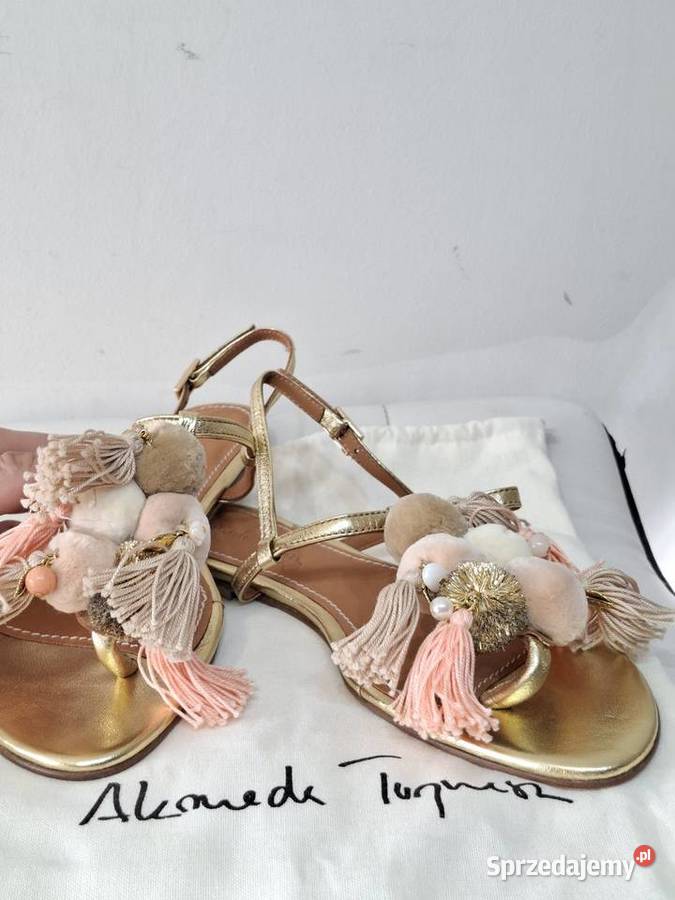 Sandały 40 Alameda Turquesa hand made skóra nowe małopolskie Kraków