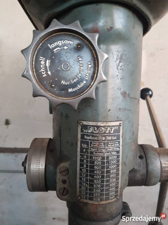 Wiertarka kolumnowa słupowa Flott silnik AEG