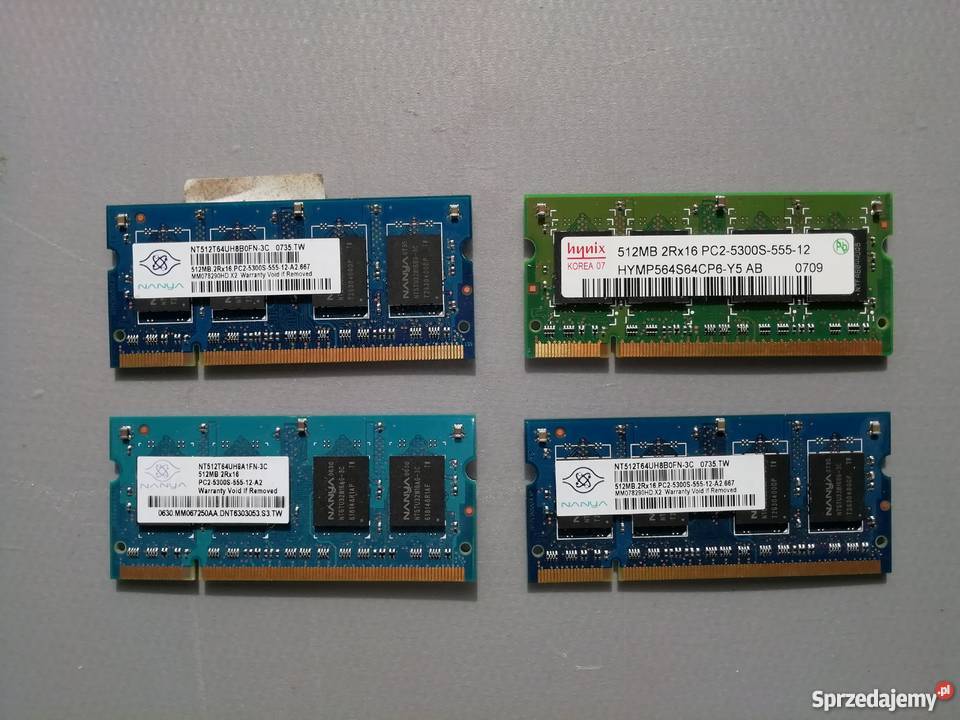 Pamięć RAM DDR 2 512 MB Hynix Nanya
