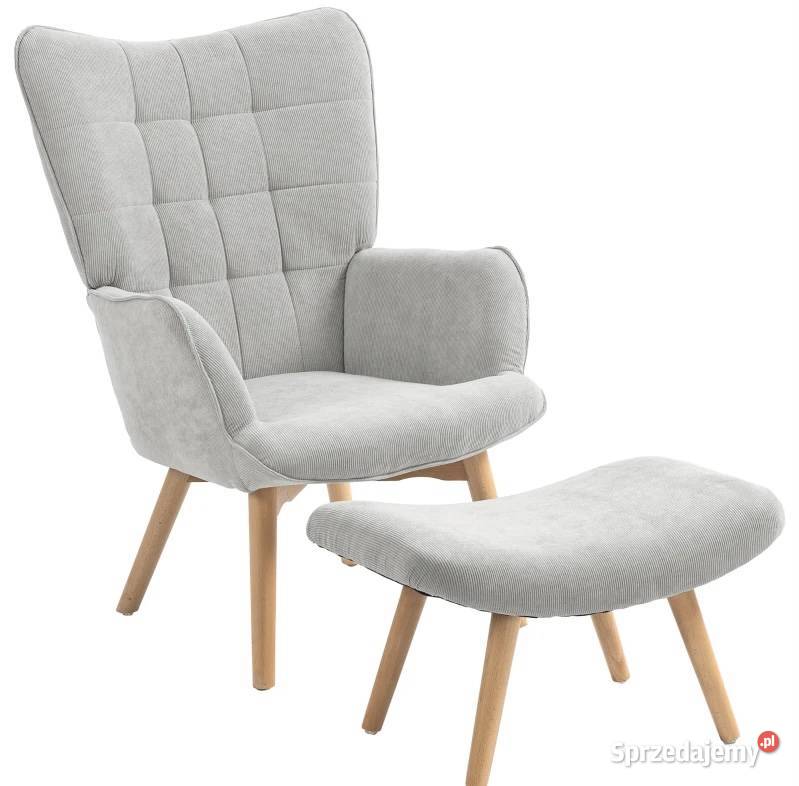 Fotel akcentowy w stylu skandynawskim Szary małopolskie Nowy Sącz sprzedam