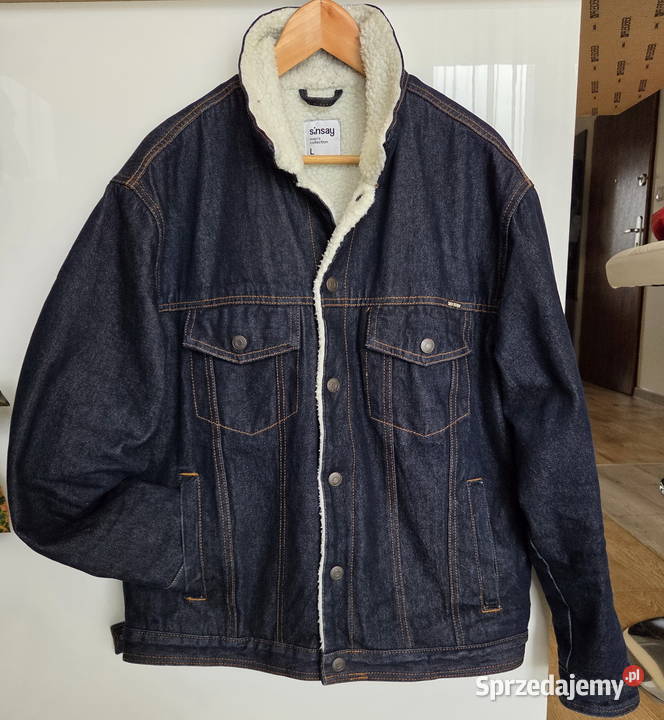 Kurtka Sinsay jeans męska rozmiar L ocieplana podlaskie Białystok