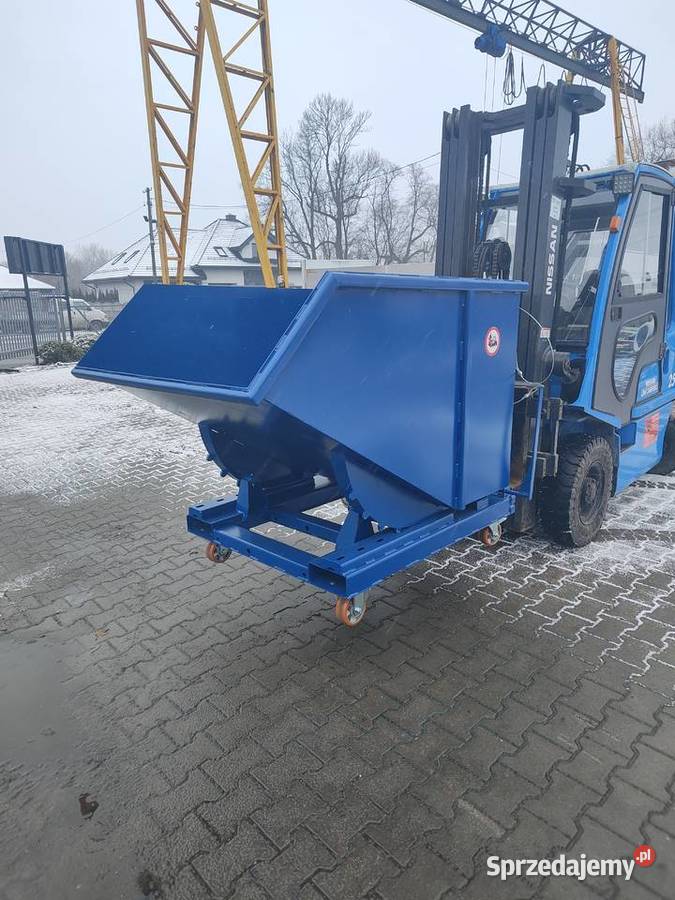 Kontener samowyładowczy do wózka widłowego 1000L Łódź