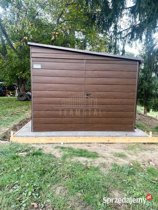 Garaż Blaszany 3x9m Brama Dwuskrzydłowa Drzwi 2x samodzielny Jastrowie