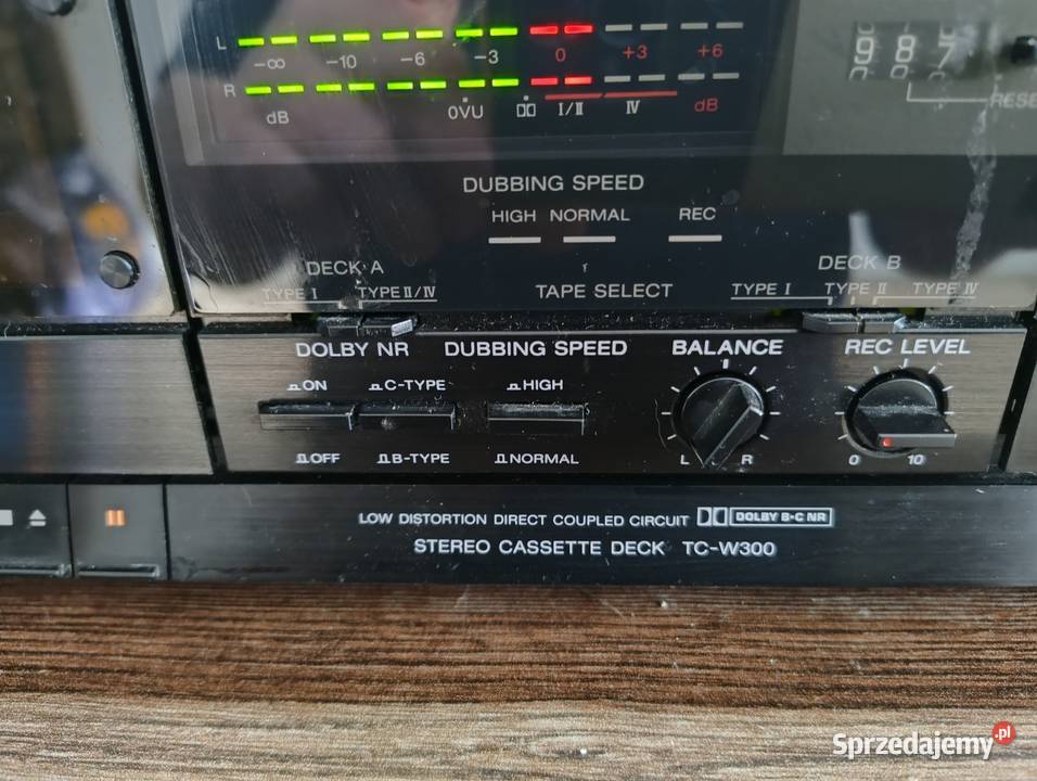 Magnetofon Deck Sony TCW300 Rawa Mazowiecka