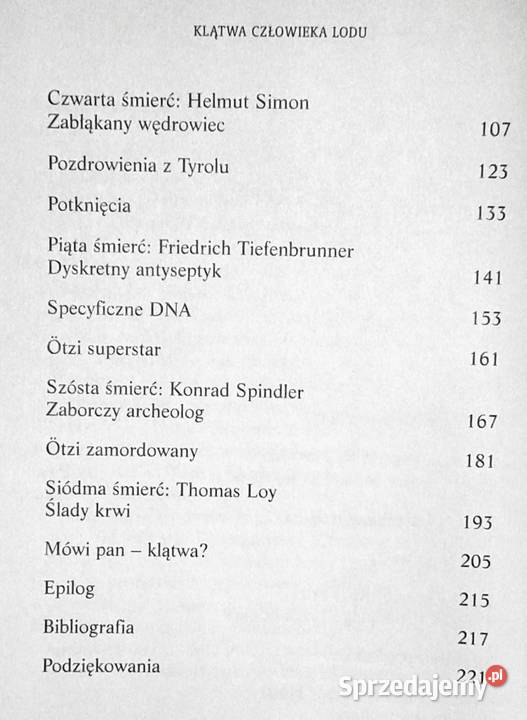 Otzi Klątwa człowieka lodu Guy Benhamou Johana