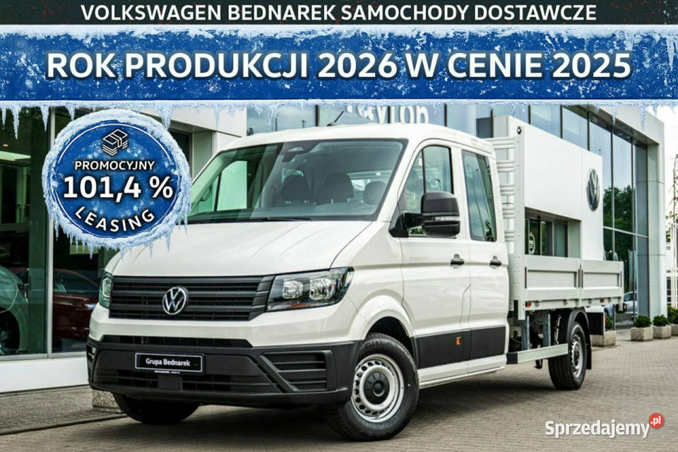 Volkswagen Crafter Skrzyniowy Doka z podwójną Volkswagen