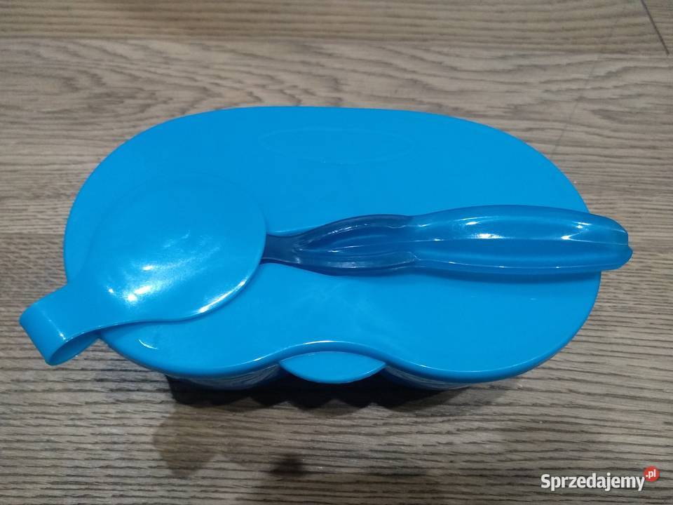 Pojemnik dwukomorowy z łyżeczką Akcesoria kuchenne Wrocław sprzedam