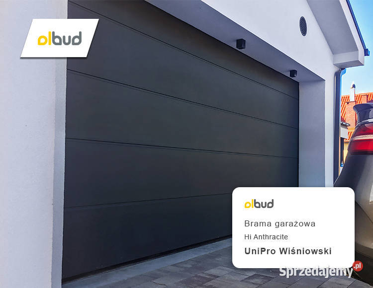 Brama garażowa Wiśniowski Hi Anthracite Olbud Ogrodzenia i bramy sprzedam