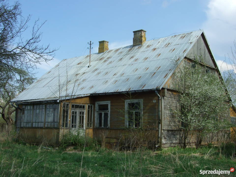 Piękny duży dworek modrzewiowy z 1930r do Augustów
