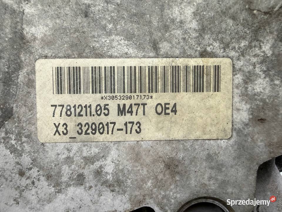 SILNIK BMW X3 E83 20 D DIESEL 150 170 diesel osobowe