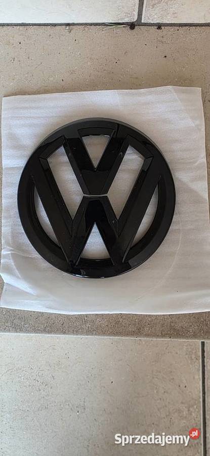 Emblemat volkswagen przód i tył czarny połysk pomorskie Pruszcz Gdański