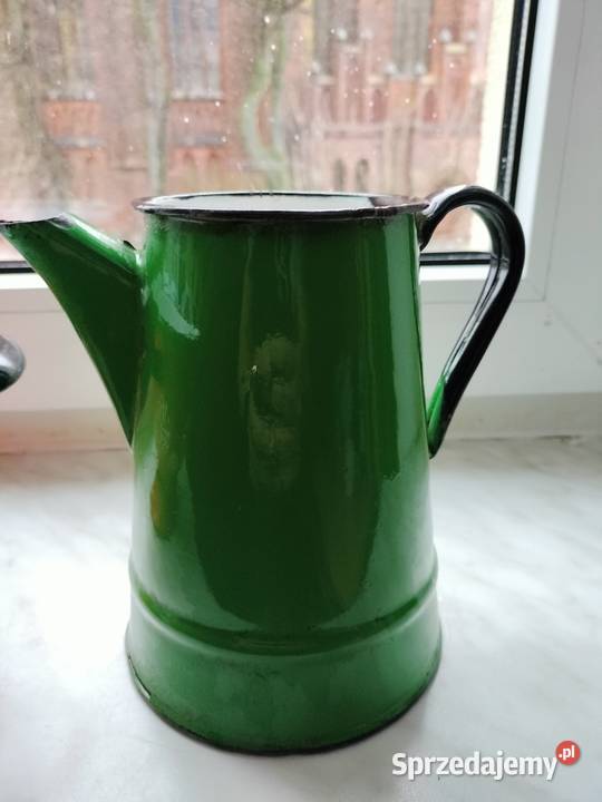 Dzbanek imbryk zielony prl Pozostałe Choszczno