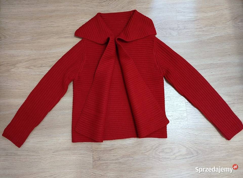 Sweterek blezer czerwony S 36 MACKAYS Warszawa