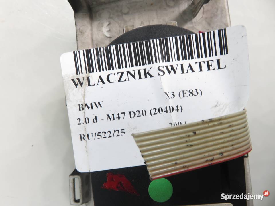 WŁĄCZNIK ŚWIATEŁ BMW X3 E83 3415104 sprzedam