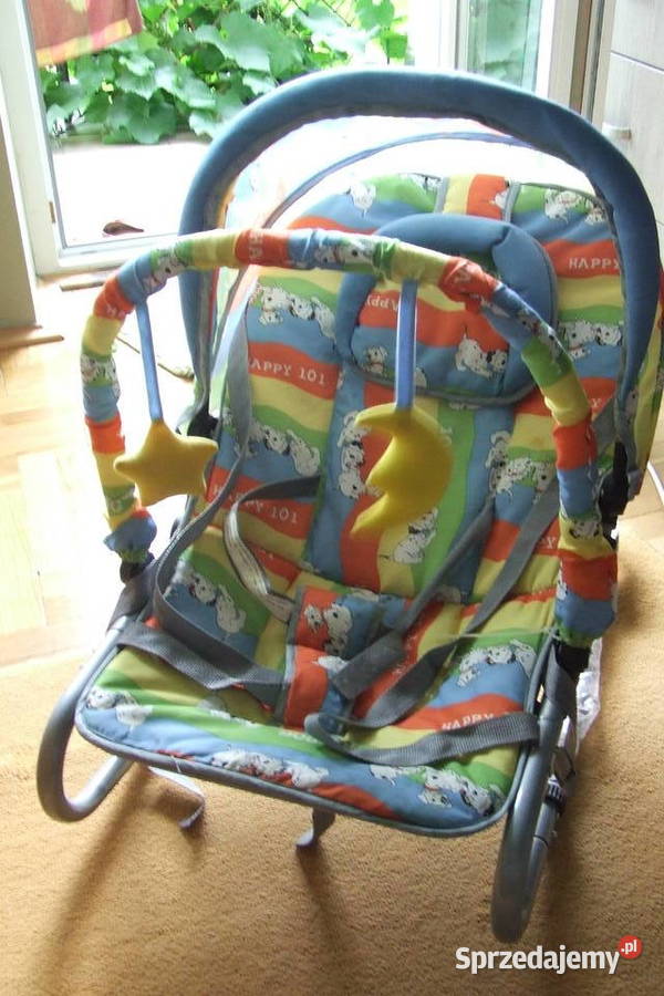 Wygodny leżaczek bujaczek