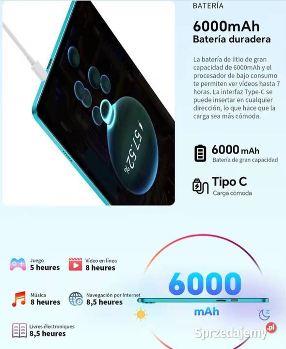 Tablet 10 Teclast P30 Android 14 klawiatura małopolskie Chrzanów