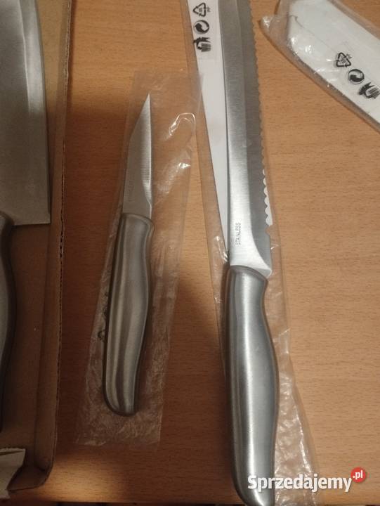 Zestaw noży ze stali nierdzewnej pomorskie