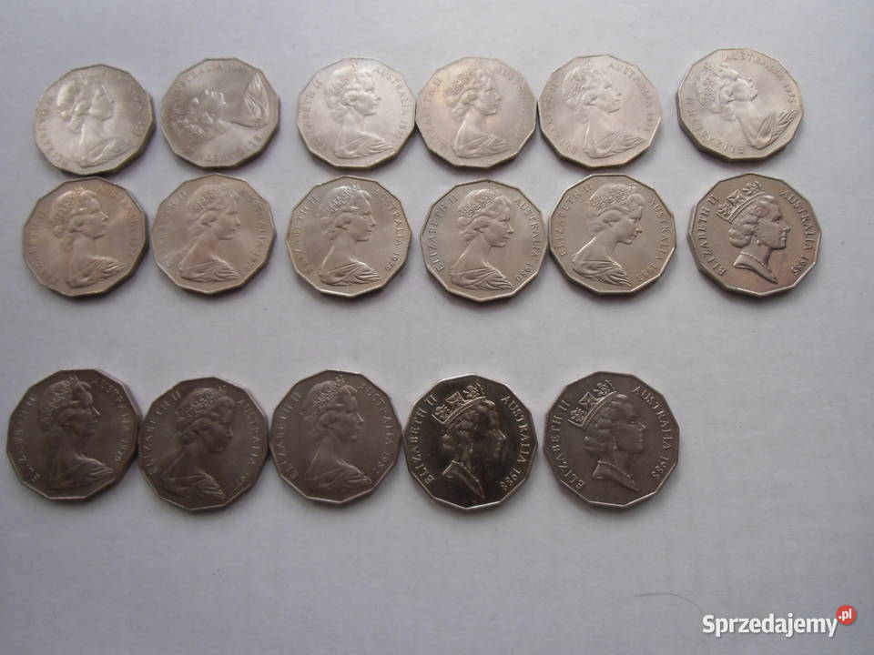 Monety Australii sprzed 1990 roku139 sztuk kujawsko-pomorskie Grudziądz