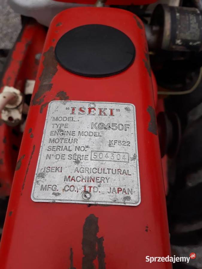 Glebogryzarka traktorek dzik jednoosiowy Iseki Rżuchów