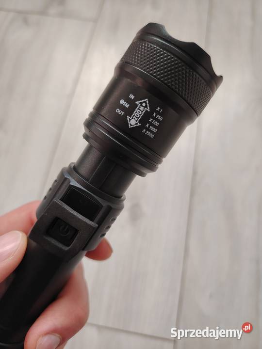 Latarka LED o dużej mocy 2000 lm USB Żyrardów