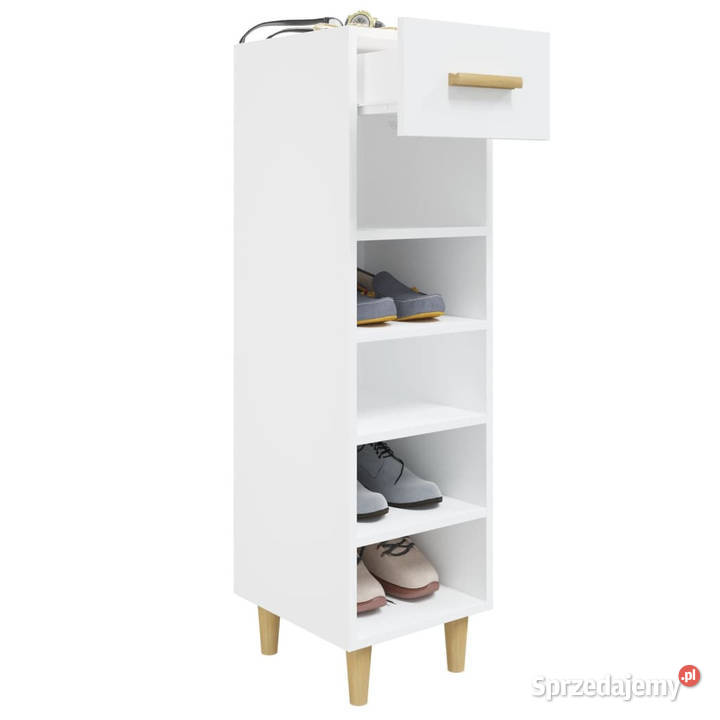 Szafka na buty biała 30x35x105 materiał Warszawa