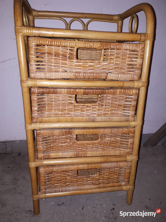 Regał szafka etażerka rattan bambus Toruń sprzedam