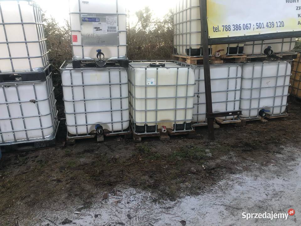 zbiorniki 1000 i 600 l mazowieckie Jędrzejów Nowy sprzedam