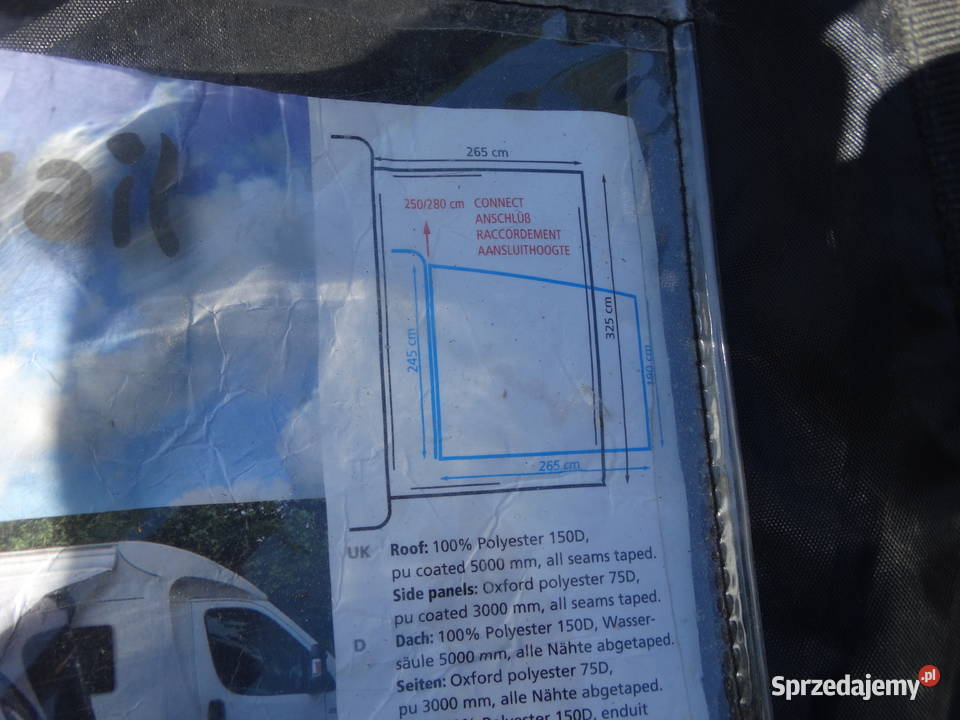 Pompowany przedsionek do kampera przyczepy lubelskie Biłgoraj