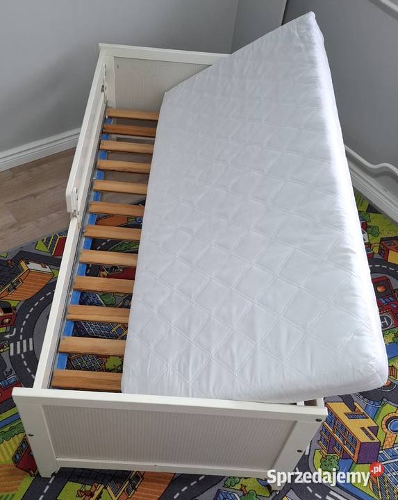 Łóżko dziecięce z barierką materacem IKEA Czeladź