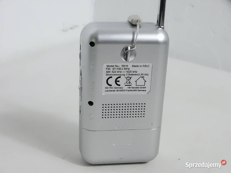 Kieszonkowe radio retro M2TEC R916 AMFM z Audio Biłgoraj