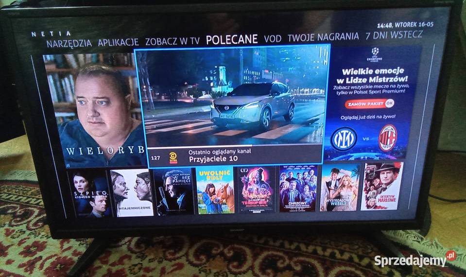 TV LED 32 cale Sharp z DVBT2 i pilotem Warszawa
