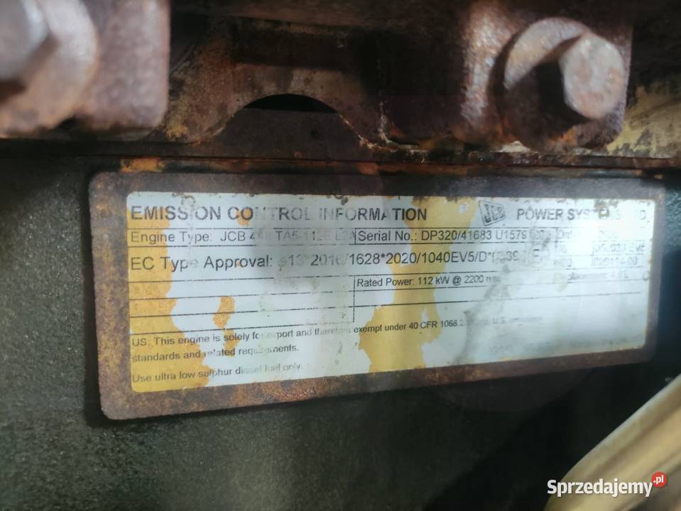 Silnik JCB 448 TA5112EL2A Jcb 53870 Wilkowo sprzedam