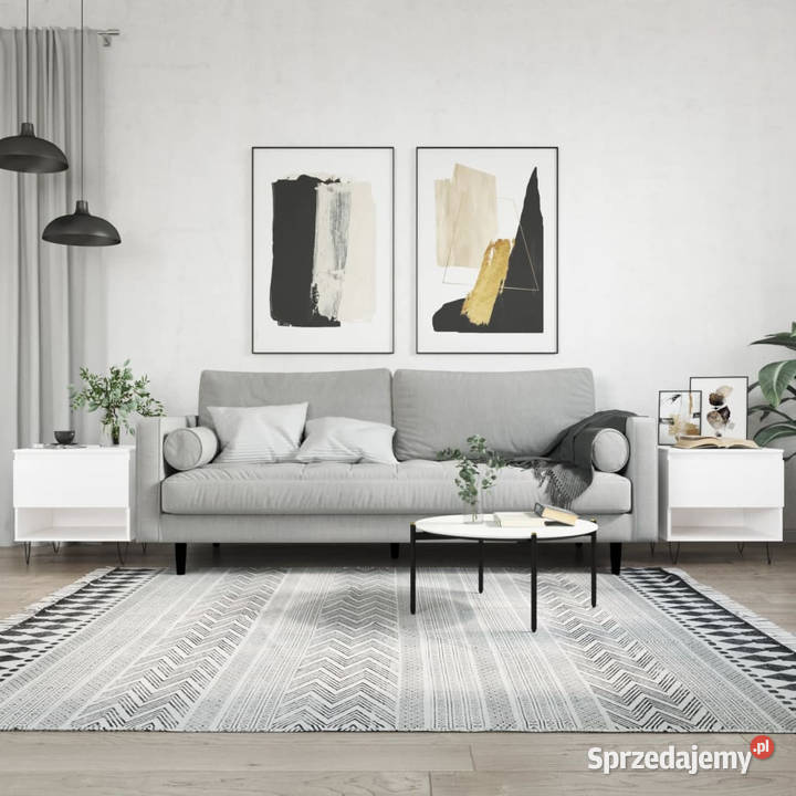 Stoliki kawowe 2 białe 50x46x50 WM830909 Warszawa